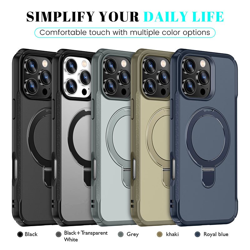 MAGNÉTICO LEXURY CASE CON SOPORTE PARA IPHONE