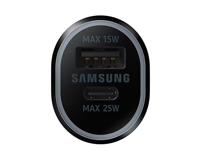 CARGADOR SAMSUNG PARA AUTO DOBLE PUERTO DE 25W - 15W