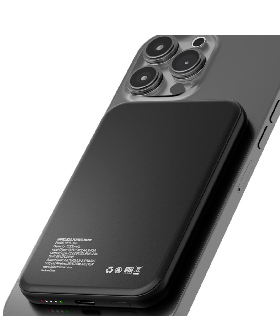 POWER BANK INALÁMBRICA KLIP XTREME 5,000 mAh