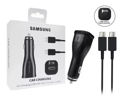 CARGADOR SAMSUNG PARA CARRO TIPO C DE 25W