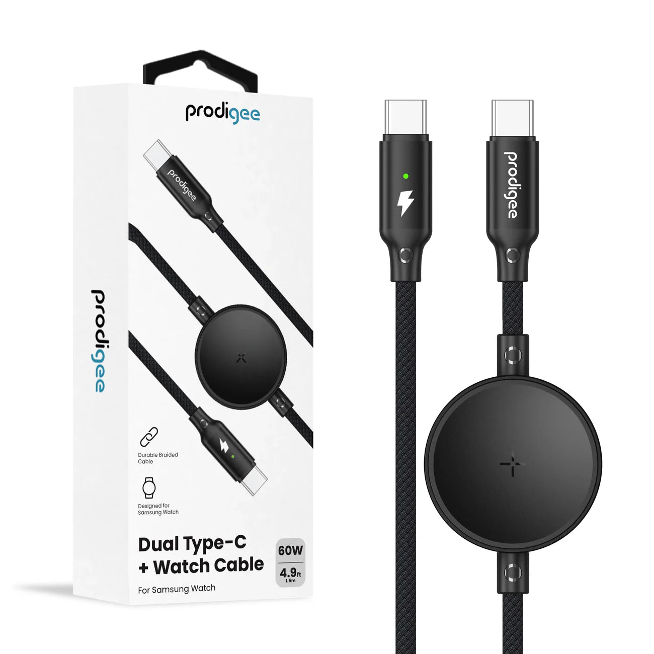 CABLE DUAL PRODIGEE TIPO C + SAMSUNG WATCH