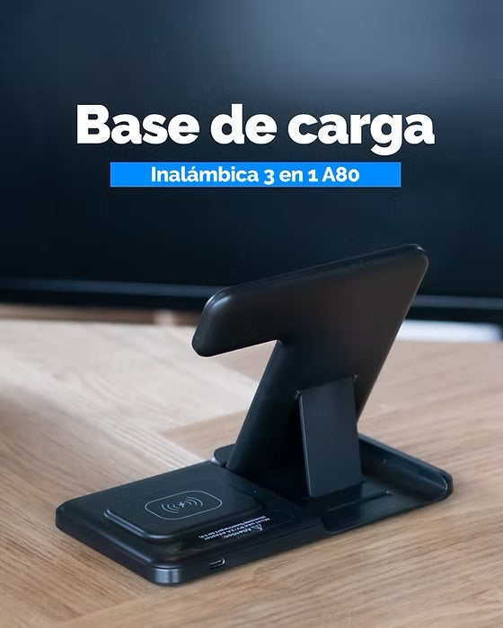 CARGADOR INALÁMBRICO 3 EN 1