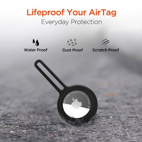 AIRCOVER HYPERGEAR DE SILICON PARA AIRTAG 4 PACK