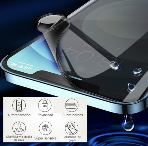 LAMINA HYDROGEL PARA PROTECTOR DE PANTALLA DE CELULAR