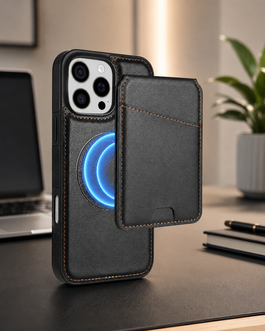 LUXOR MAGNÉTICO CASE CON WALLET REMOVIBLE PARA IPHONE