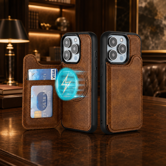 CUERO MAGNÉTICO CASE PARA IPHONE