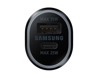 CARGADOR SAMSUNG PARA AUTO DOBLE PUERTO DE 25W - 15W