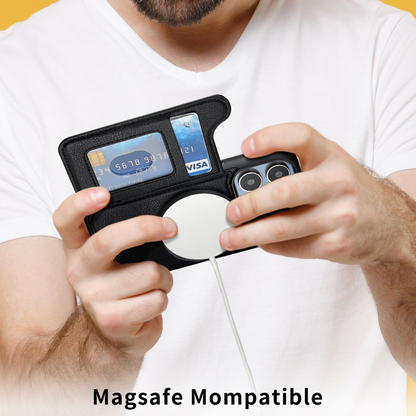 CUERO MAGNÉTICO CASE PARA IPHONE