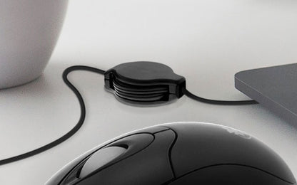MOUSE XTECH CON CABLE RETRÁCTIL