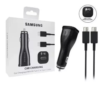 CARGADOR SAMSUNG PARA CARRO TIPO C DE 25W