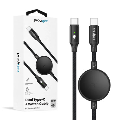 CABLE DUAL PRODIGEE TIPO C + SAMSUNG WATCH