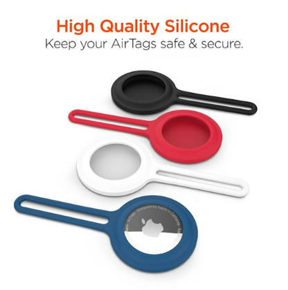 AIRCOVER HYPERGEAR DE SILICON PARA AIRTAG 4 PACK