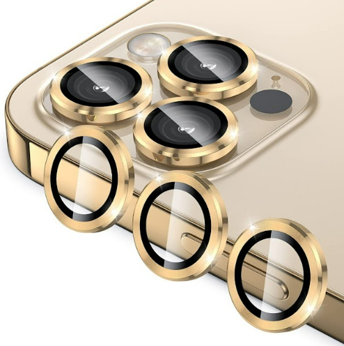 LENTE PROTECTOR DE CAMARA CON BRILLO PARA IPHONE