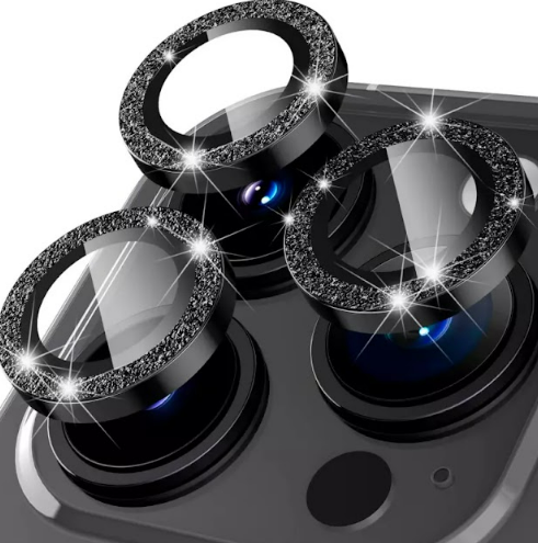 LENTE PROTECTOR DE CAMARA CON BRILLO PARA IPHONE
