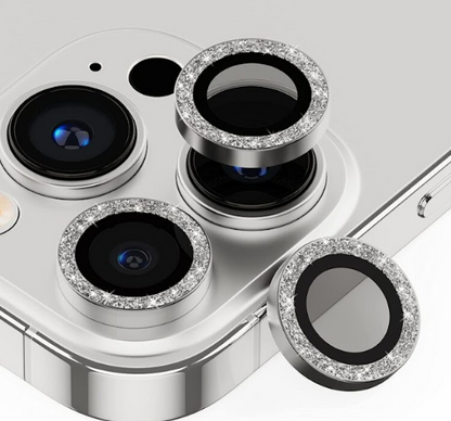 LENTE PROTECTOR DE CAMARA CON BRILLO PARA IPHONE