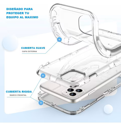 CLEAR TRIPLE FORCE CASE PARA IPHONE