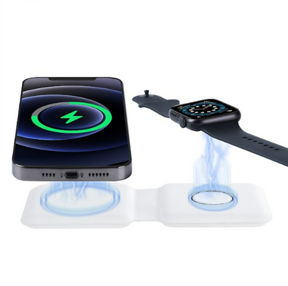 CARGADOR INALAMBRICO CERTIFICADO MAGSAFE DOBLE