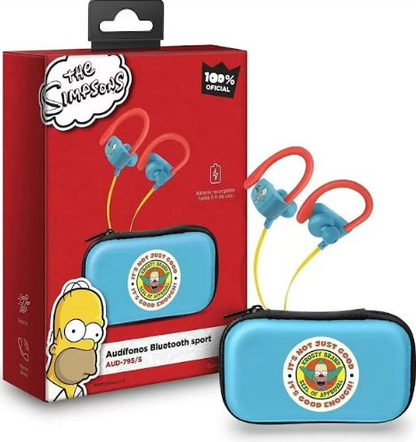 AUDIFONOS STEREN BLUETOOTH SPORT THE SIMPSONS