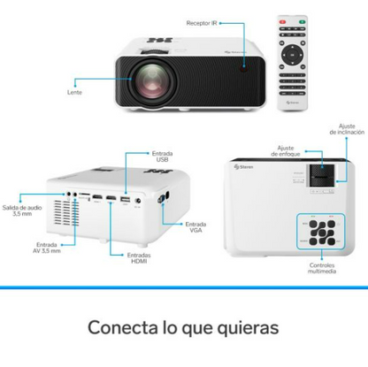 STEREN PROYECTOR MULTIMEDIA HD PRO-300
