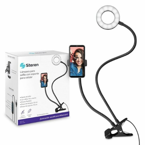 LAMPARA STEREN PARA CELULAR CON SOPORTE