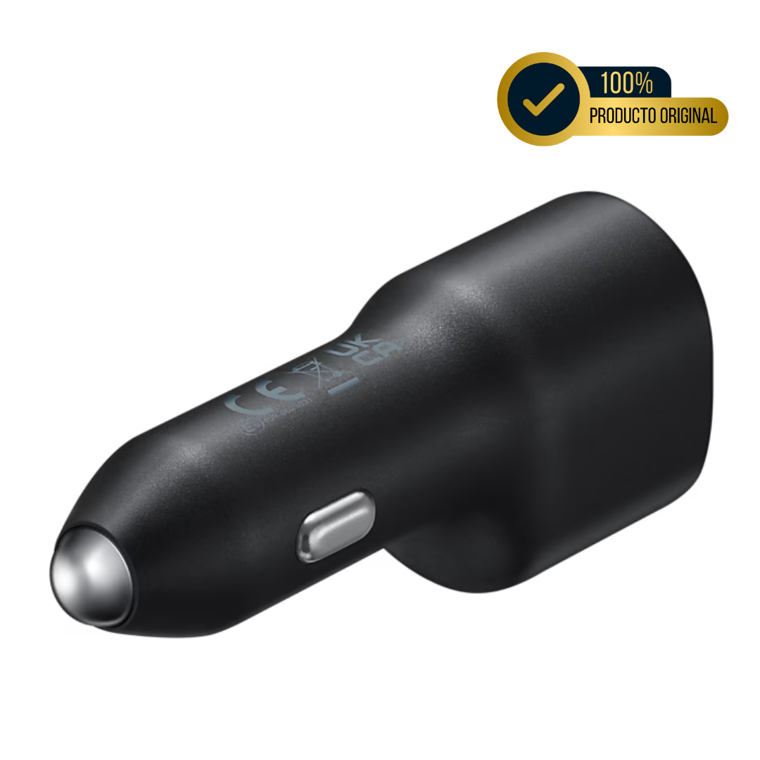 CARGADOR SAMSUNG PARA AUTO DOBLE PUERTO DE 25W - 15W
