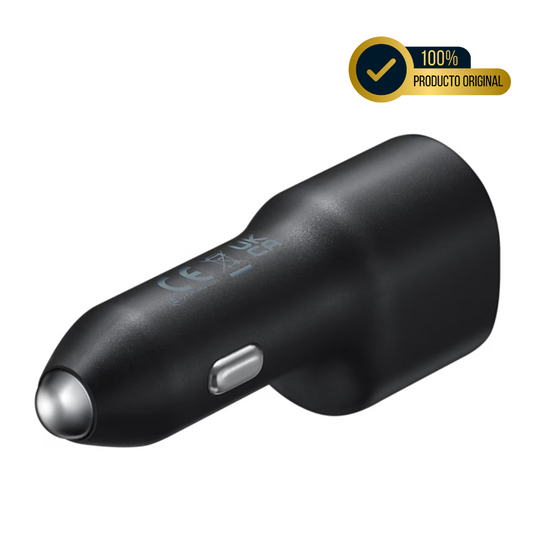 CARGADOR SAMSUNG PARA AUTO DOBLE PUERTO DE 25W - 15W