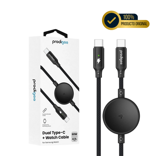 CABLE DUAL PRODIGEE TIPO C + SAMSUNG WATCH