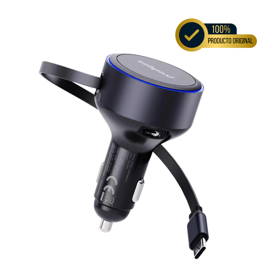 CARGADOR PARA AUTO PRODIGEE ENERGEE RETRACT IT 60W