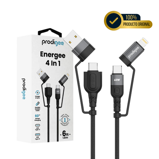 CABLE MULTIUSOS PRODIGEE ENERGEE 4 EN 1 DE 60W