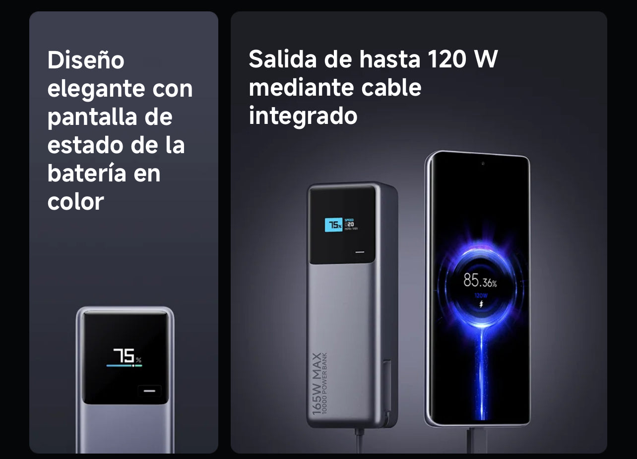 POWER BANK XIAOMI 165W 10000mAh