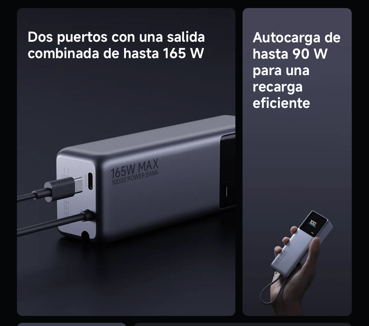 POWER BANK XIAOMI 165W 10000mAh