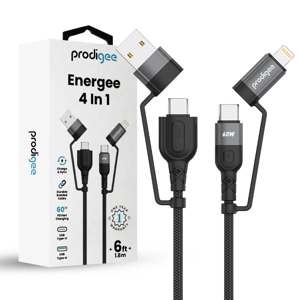 CABLE MULTIUSOS PRODIGEE ENERGEE 4 EN 1 DE 60W