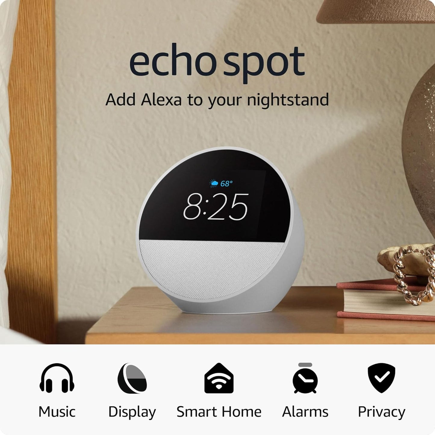 ALEXA ECHO SPOT CON PANTALLA TÁCTIL
