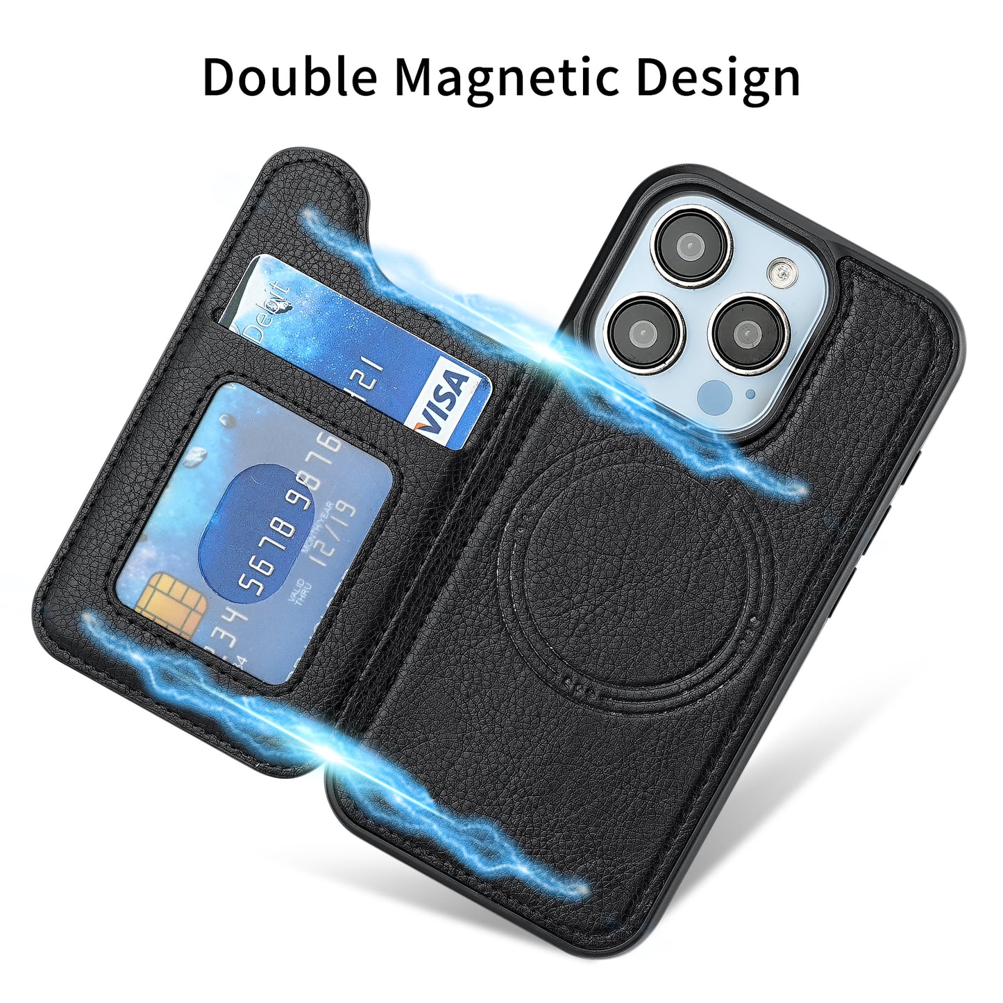 CUERO MAGNÉTICO CASE PARA IPHONE