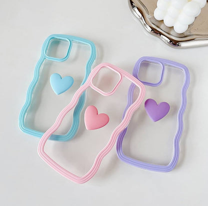 LOVE HEART CASE PARA IPHONE
